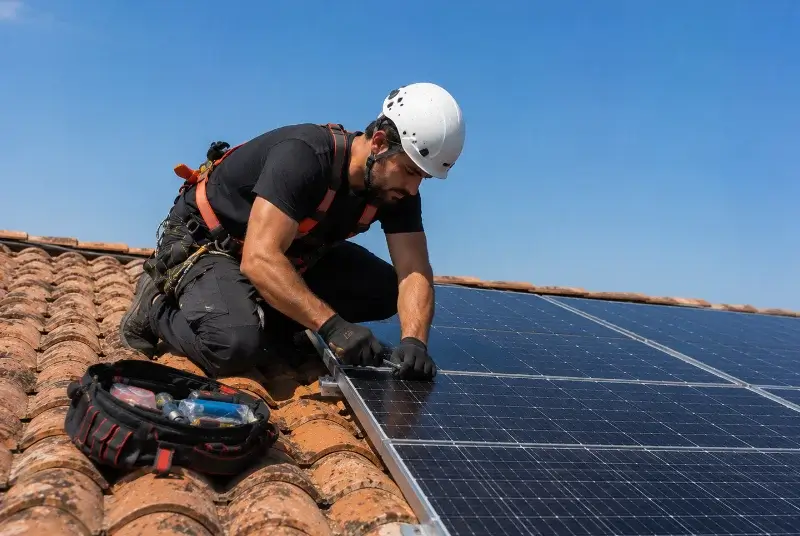 Maintenance et monitoring de panneaux solaires à Nieppe